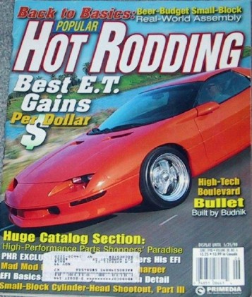 POPULAR HOT RODDING 1998 JUNE - VORTECH & ROOTS MUSTANGS, NASH